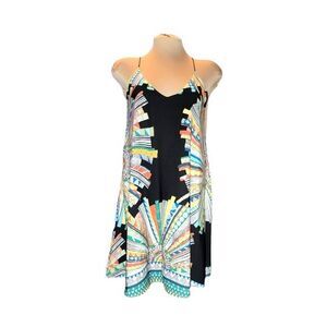 Karlie Multicolored Sunburst Print Mini Sundress Size L